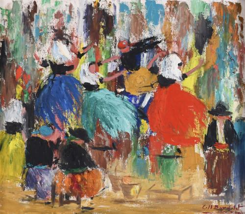 JOSEP COLL BARDOLET (1912-2007). "MALLORCAN DANCERS".