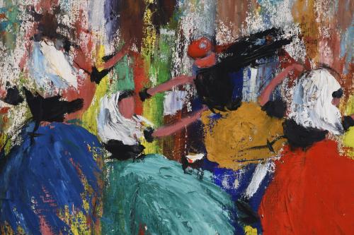 JOSEP COLL BARDOLET (1912-2007). "BAILARINAS MALLORQUINAS".
