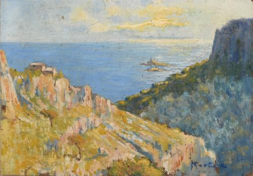MIQUEL FORTEZA (1881-1969). "SEASIDE LANDSCAPE".