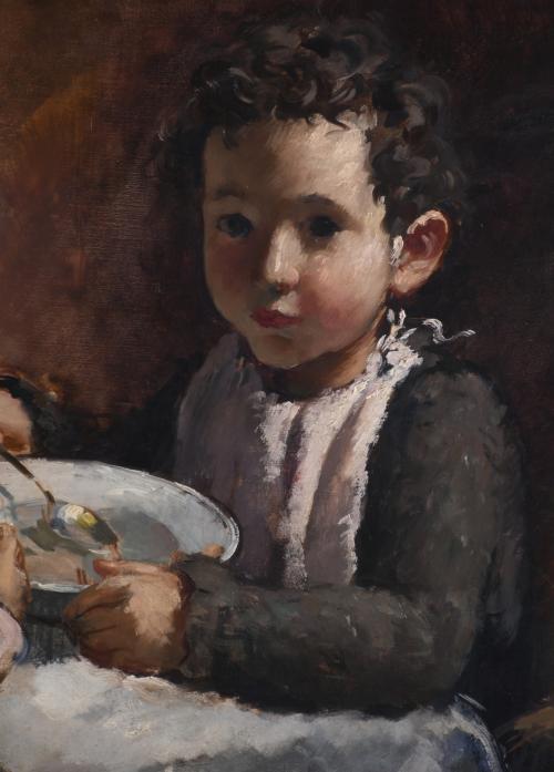 ANTONI VILA ARRUFAT (1896-1989). "CHILDREN EATING", 1936.