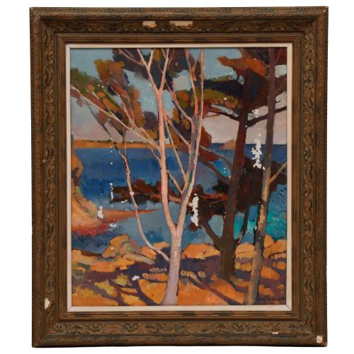 ANTONI PITXOT (1934-2015). "Paisaje Costa Brava".