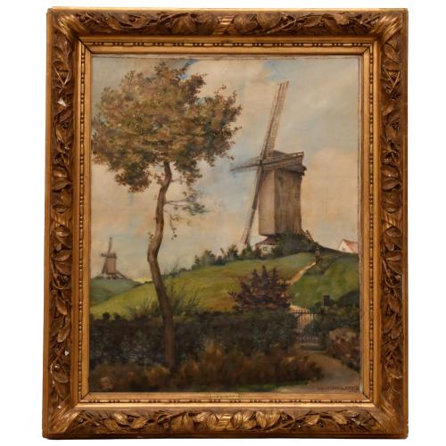 ATtributed to  JEAN-MICHEL CAZIN (1869-1917). "Le Moulin de