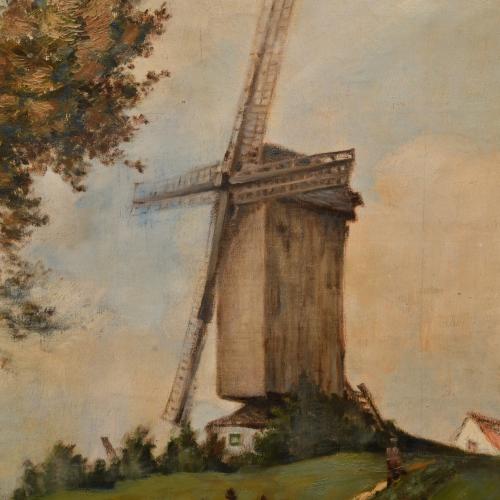 ATtributed to  JEAN-MICHEL CAZIN (1869-1917). "Le Moulin de