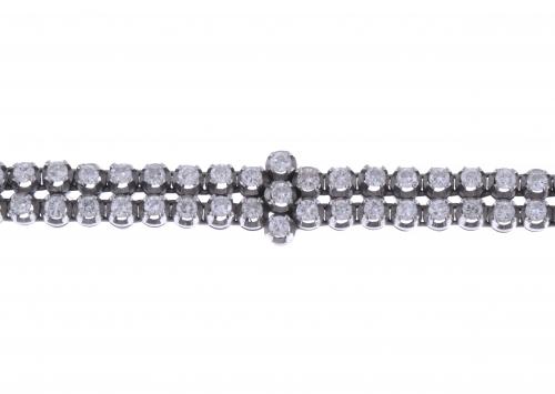 DIAMONDS RIVIERE DOUBLE BRACELET.