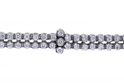 DIAMONDS RIVIERE DOUBLE BRACELET.