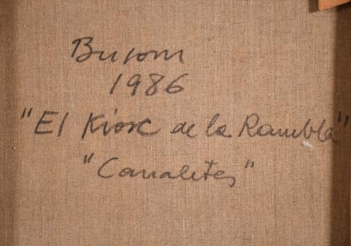SIMÓ BUSOM (1927). "EL KIOSCO DE LAS RAMBLAS-CANALETES", 19