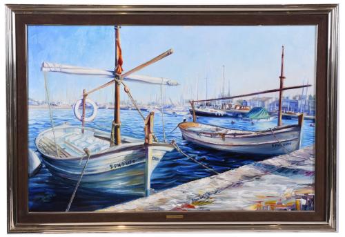 JOAQUÍN BUENDÍA (XX). "BARCAS", 1984.