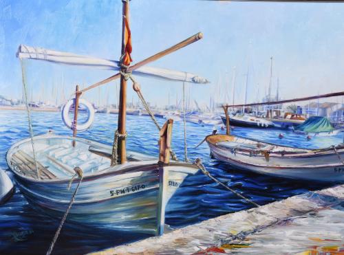 JOAQUÍN BUENDÍA (XX). "BARCAS", 1984.