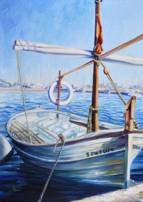 JOAQUÍN BUENDÍA (XX). "BARCAS", 1984.