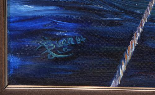 JOAQUÍN BUENDÍA (XX). "BARCAS", 1984.