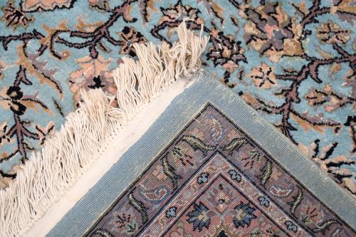 ALFOMBRA IRANÍ EN TONOS AZULES, SIGLO XX. 