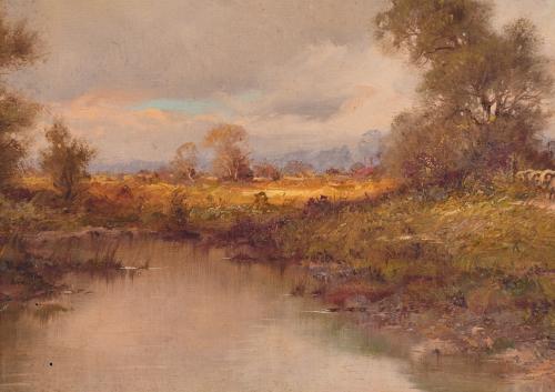 EDOUARD NOWAK (1919). "PAISAJE CON OVEJAS".