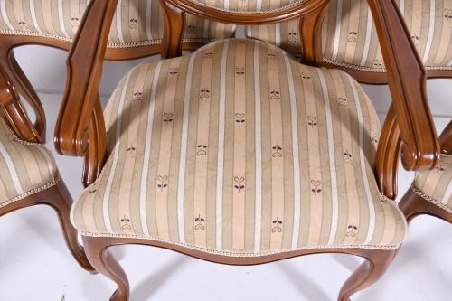 ELIZABETHAN STYLE CHAIRS SET, THIRD QUARTER OF THE 20TH CEN