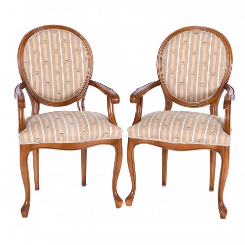 ELIZABETHAN STYLE CHAIRS SET, THIRD QUARTER OF THE 20TH CEN