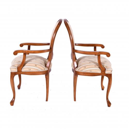 ELIZABETHAN STYLE CHAIRS SET, THIRD QUARTER OF THE 20TH CEN