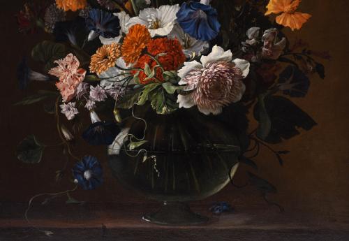 ATRIBUIDO A JUAN DE ARELLANO (1614-1676). "JARRÓN CON CRISA