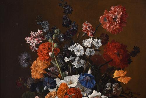 ATRIBUIDO A JUAN DE ARELLANO (1614-1676). "JARRÓN CON CRISA
