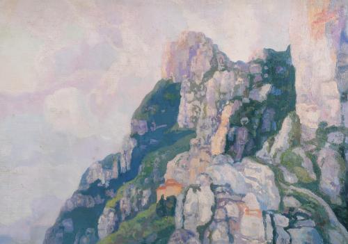 HERMEN ANGLADA CAMARASA (1871-1959). "MONTSERRAT", circa 19