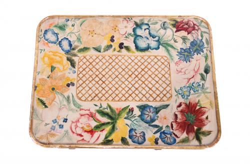 PAREJA DE MESITAS ESTILO BIEDERMEIER IMITANDO MUEBLES COSTU