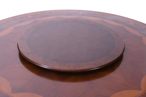 GRAN MESA DE COMEDOR CIRCULAR ESPAÑOLA ESTILO EDUARDIANO, M