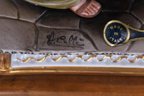 CAPODIMONTE.  GRUPO ESCULTÓRICO "L&#39;ULTIMA CENA", CIRCA 1980