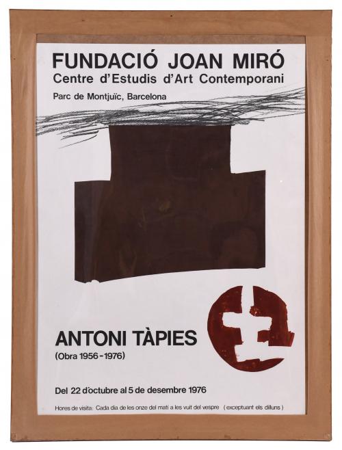 ANTONI TÀPIES (1923-2012). Litografía para el cartel de la 
