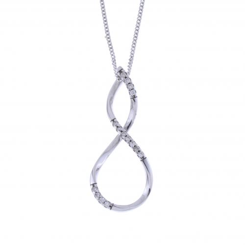 COLGANTE INFINITO CON DIAMANTES.