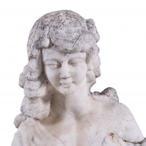 20TH CENTURY SPANISH SCHOOL. WOMAN&#39;S FIGURE SCULPTURE.