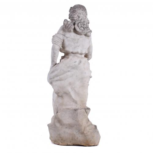 20TH CENTURY SPANISH SCHOOL. WOMAN&#39;S FIGURE SCULPTURE.