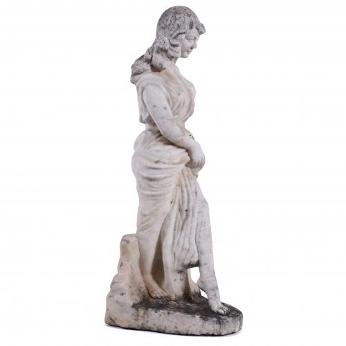 20TH CENTURY SPANISH SCHOOL. WOMAN&#39;S FIGURE SCULPTURE.