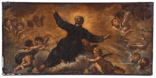 ESCUELA ANDALUZA, SIGLO XVIII. "APOTEOSIS DE SAN ANTONIO DE PADUA".