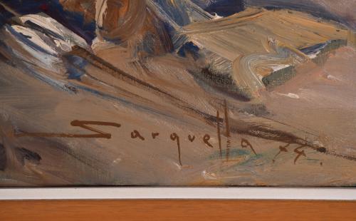 JOSEP SARQUELLA (1928-2000). "CALLELLA DE PALAFRUGELL", 197