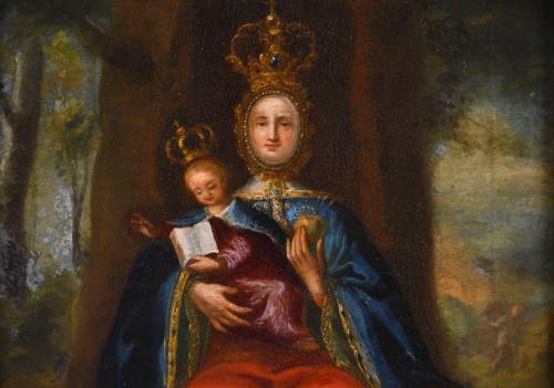 ESCUELA ESPAÑOLA, SIGLO XVIII. "VIRGEN DE VALVANERA".