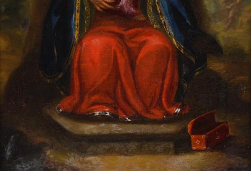 ESCUELA ESPAÑOLA, SIGLO XVIII. "VIRGEN DE VALVANERA".