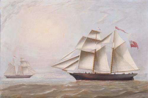ESCUELA INGLESA, SIGLO XIX.  "CALEDONIA",1851. 