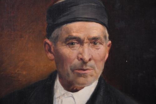 PEDRO FERRER CALATAYUD (1860-1944).  "RETRATO MASCULINO", 1