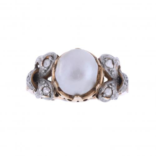 BELLE ÉPOQUE RING WITH PEARL.