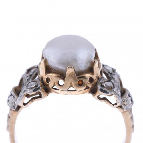 BELLE ÉPOQUE RING WITH PEARL.