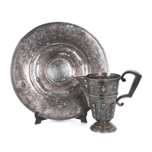 CIRCLE OF GARCÍA DE SAHAGÚN (1551-1617). SILVER SPOUTED PIT