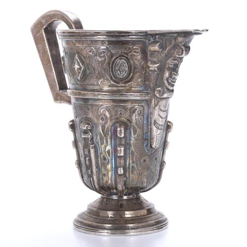 CIRCLE OF GARCÍA DE SAHAGÚN (1551-1617). SILVER SPOUTED PIT
