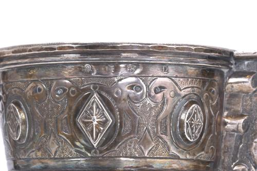 CIRCLE OF GARCÍA DE SAHAGÚN (1551-1617). SILVER SPOUTED PIT