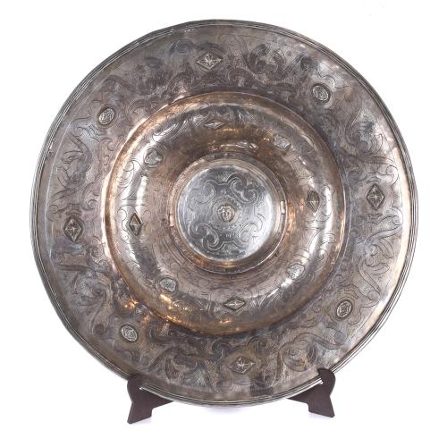 CIRCLE OF GARCÍA DE SAHAGÚN (1551-1617). SILVER SPOUTED PIT