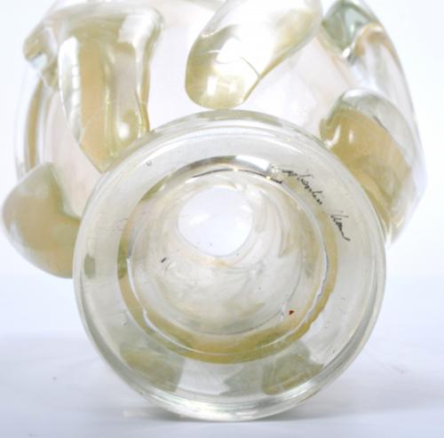 PAIR OF LARGE ITALIAN MURANO GLASS VASES, 20TH CENTURY. 
