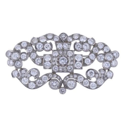 DIAMONDS BROOCH, BELLE ÉPOQUE STYLE.