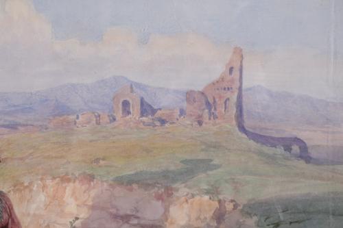 CARLO FERRANTI (1840-1908). "ESCENA ROMÁNTICA", Roma.