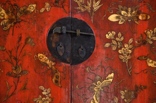 CHINESE WARDROBE, 20TH CENTURY.