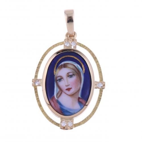 MEDAL WITH MADONNA'S DEPICTION.