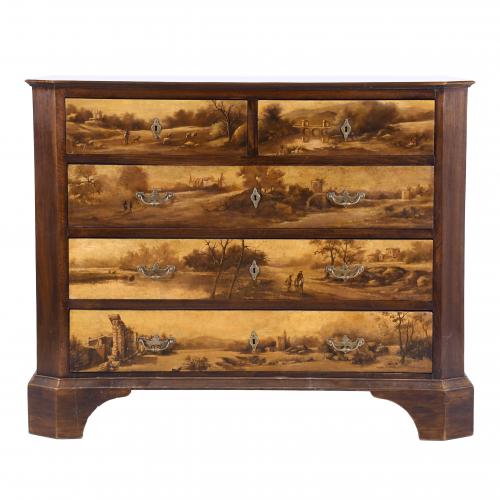 ELIZABETHAN CHEST OF DRAWERS, 20TH CENTURY.