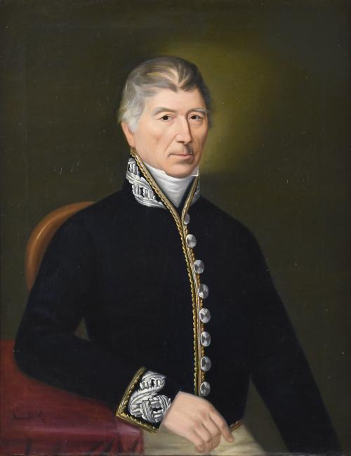 19TH CENTURY FRENCH SCHOOL. "PORTRAIT OF A MAN".