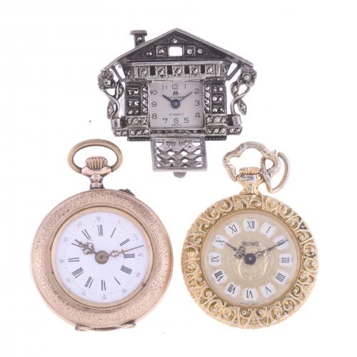 THREE SMALL WATCHES.